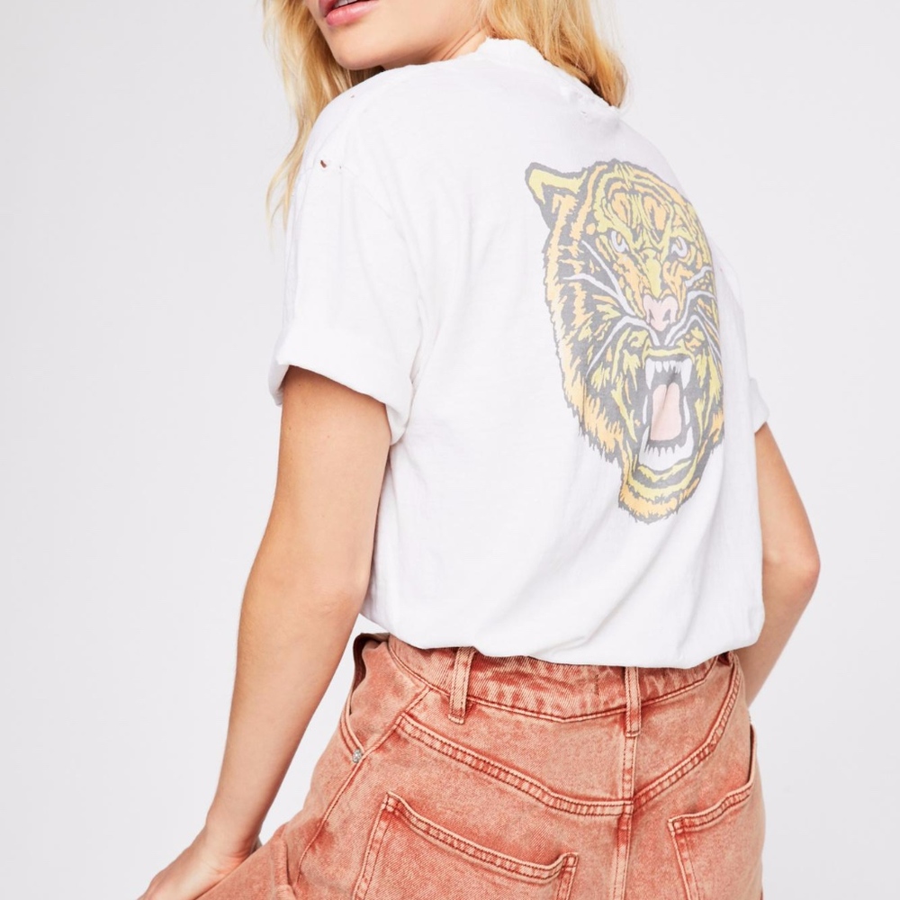 Free People X Daydreamer wildcats distressed tee - Picture 2 of 7